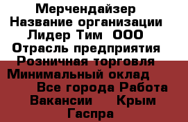 Мерчендайзер › Название организации ­ Лидер Тим, ООО › Отрасль предприятия ­ Розничная торговля › Минимальный оклад ­ 15 000 - Все города Работа » Вакансии   . Крым,Гаспра